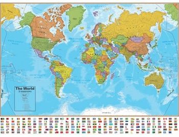 World Map- Classroom Chart