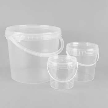 Plastic Buckets- Clear